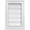 Ekena Millwork Vertical Surface Mount PVC Gable Vent: Functional, w/ 2"W x 2"P Brickmould Sill Frame, 12"W x 18"H GVPVE12X1803SF - alternate 1